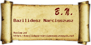 Bazilidesz Narcisszusz névjegykártya